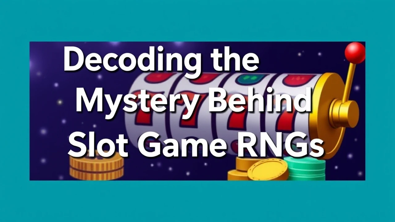 Decoding the Mystery Behind Slot Game RNGs